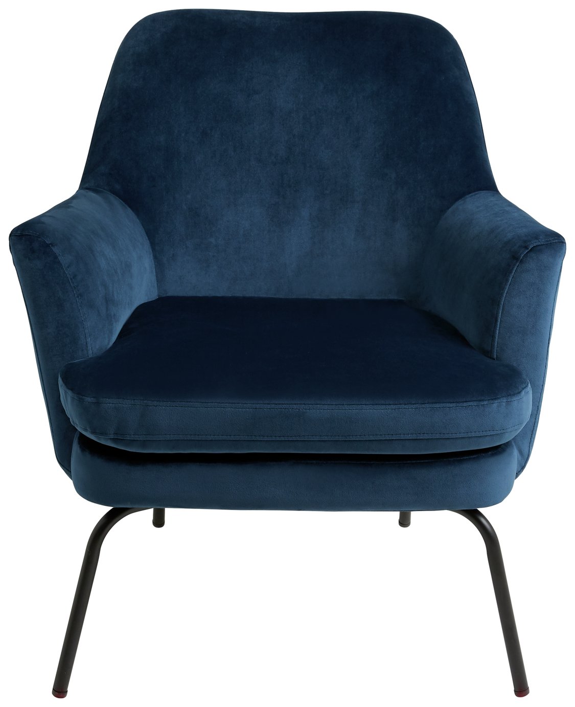 Habitat Celine Velvet Accent Chair - Blue
