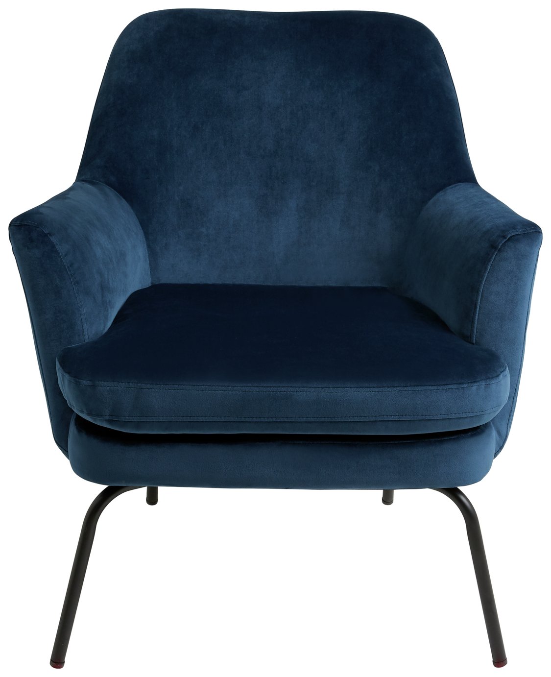 Buy Habitat Celine Velvet Accent Chair - Blue | Armchairs | Habitat