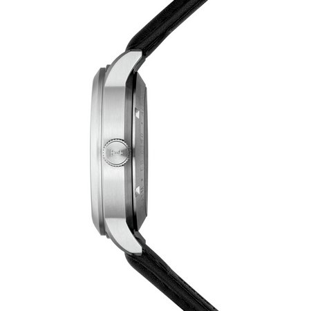 Thomas Earnshaw Men's Black Leather Strap Watch