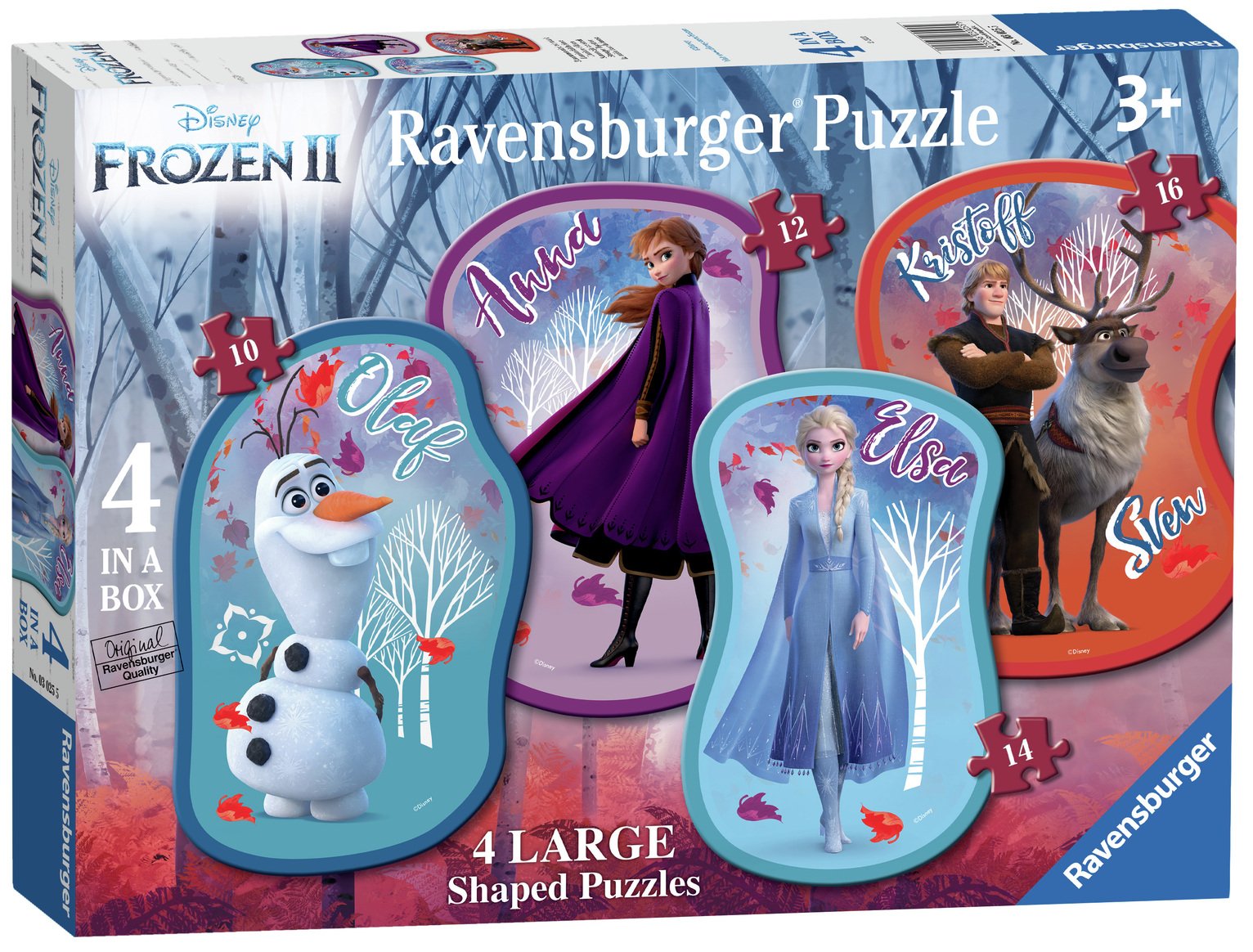 Disney Frozen 2 Four Large Shaped Puzzles Review