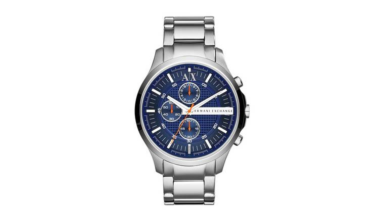 Buy Armani Exchange Men's Silver Stainless Steel Bracelet Watch | Men's  watches | Argos