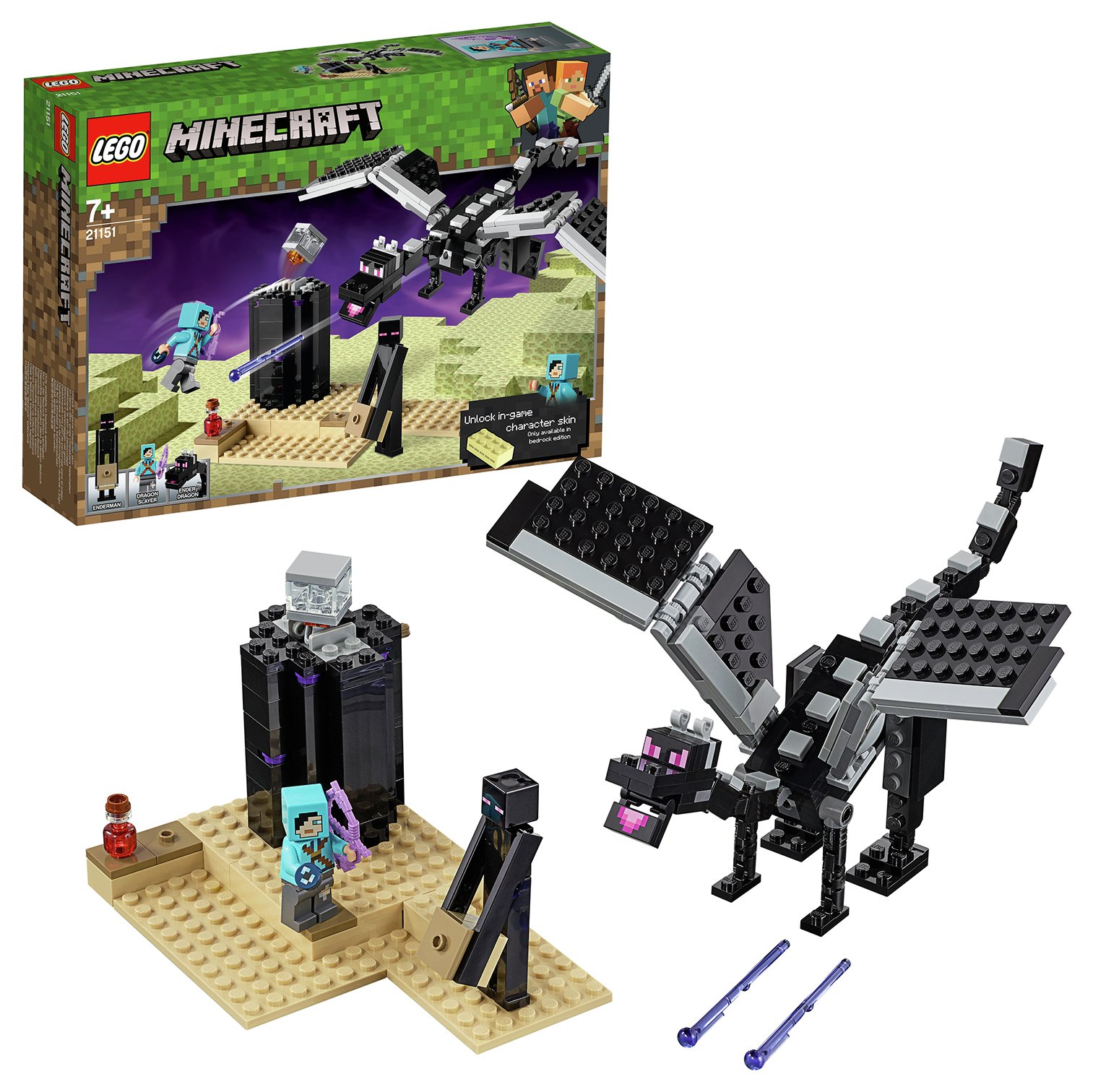 LEGO Minecraft The End Battle Dragon Toy Set - 21151