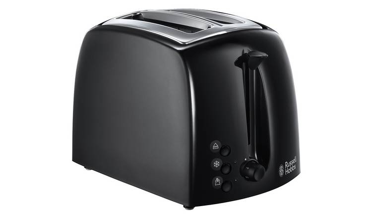 Buy Russell Hobbs Textures 2 Slice Black Plastic Toaster 21641 Toasters Argos