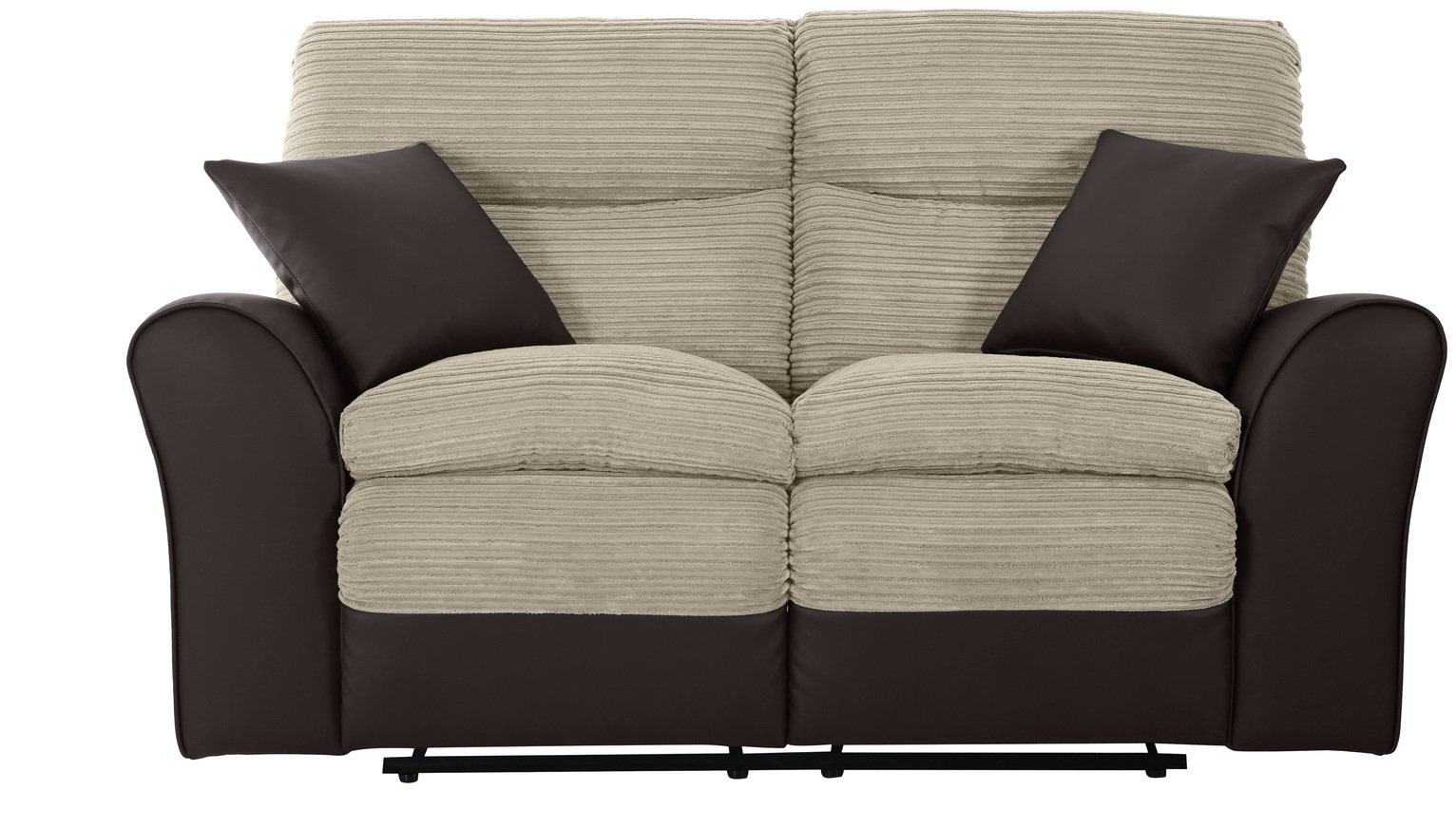 Argos Home Harry 2 Seater Fabric Recliner Sofa - Natural