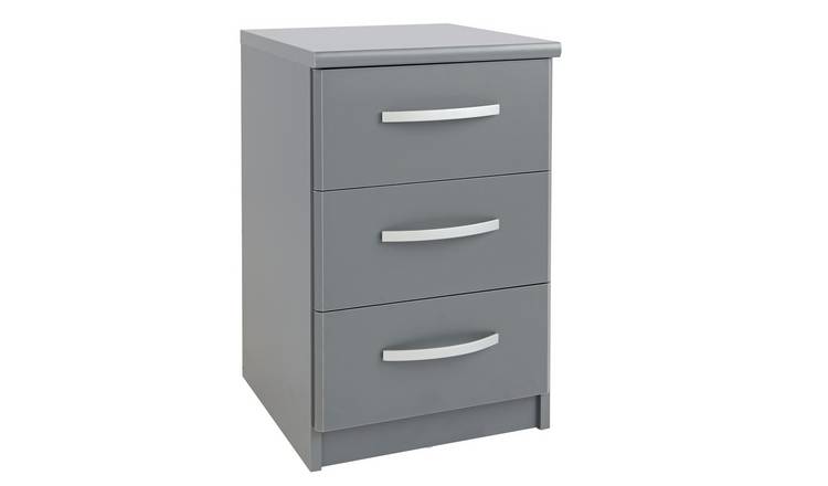 Softline 3 drawer on sale bedside table