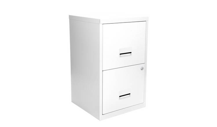 Pierre Henry A4 2 Drawer Filing Cabinet - White
