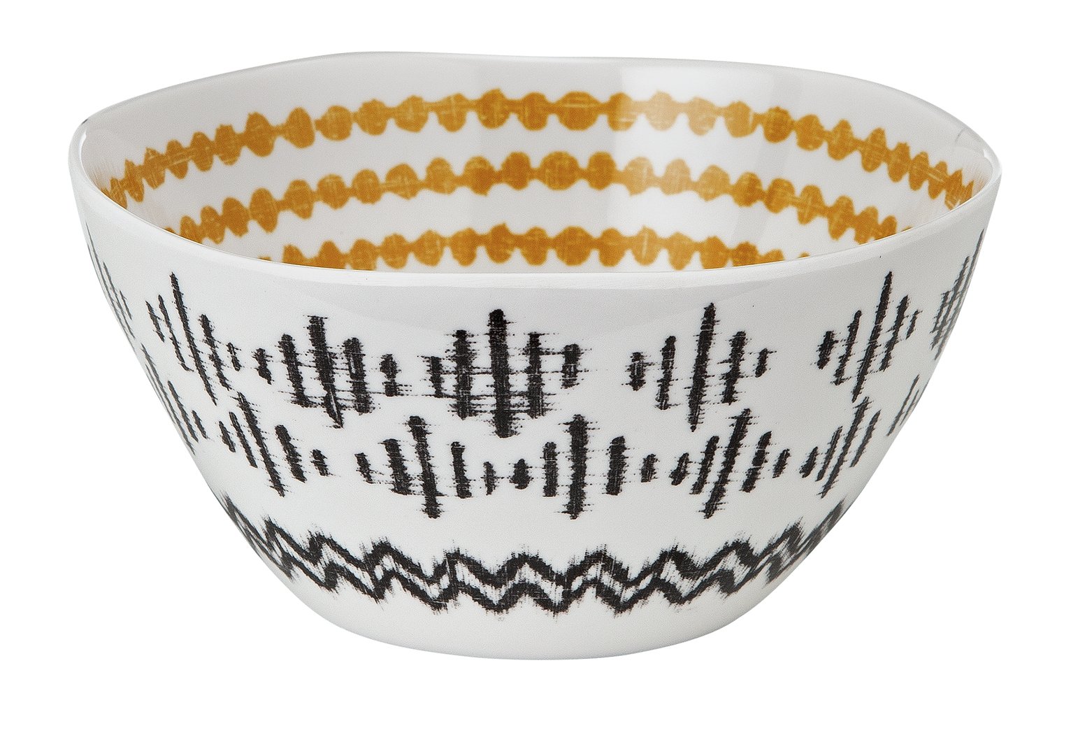 Argos Home Global Monochrome Melamine Cereal Bowls - 4 Pack