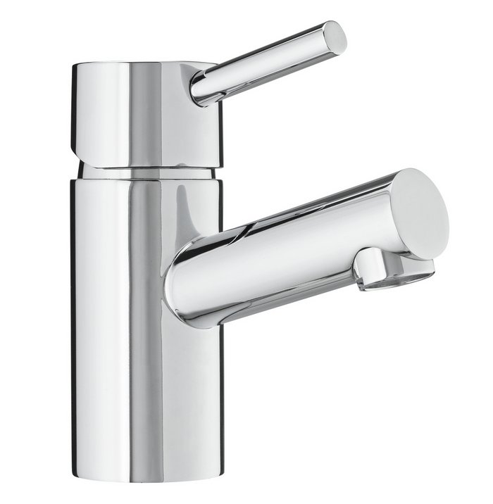 Chrome single-lever kitchen mixer tap