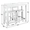 Home Chicago Oak Grey Bar Table & 2 Grey Chairs