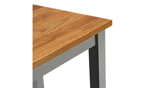 Home Chicago Oak Grey Bar Table & 2 Grey Chairs