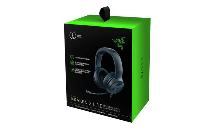 uitgebreid Doe voorzichtig Ongeautoriseerd Buy Razer Kraken X Lite Gaming Headset - Black | Laptop and PC headsets |  Argos