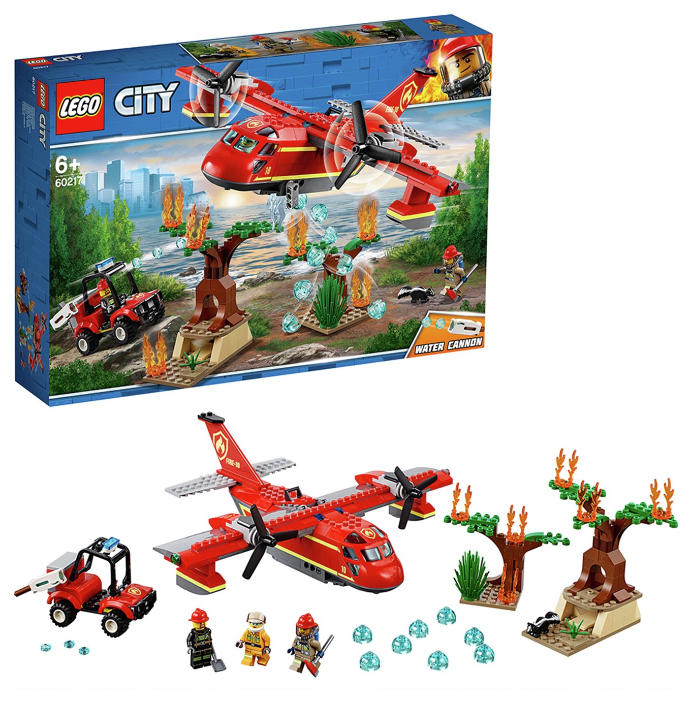 LEGO City Fire Toy Plane and Buggy Playset - 60217