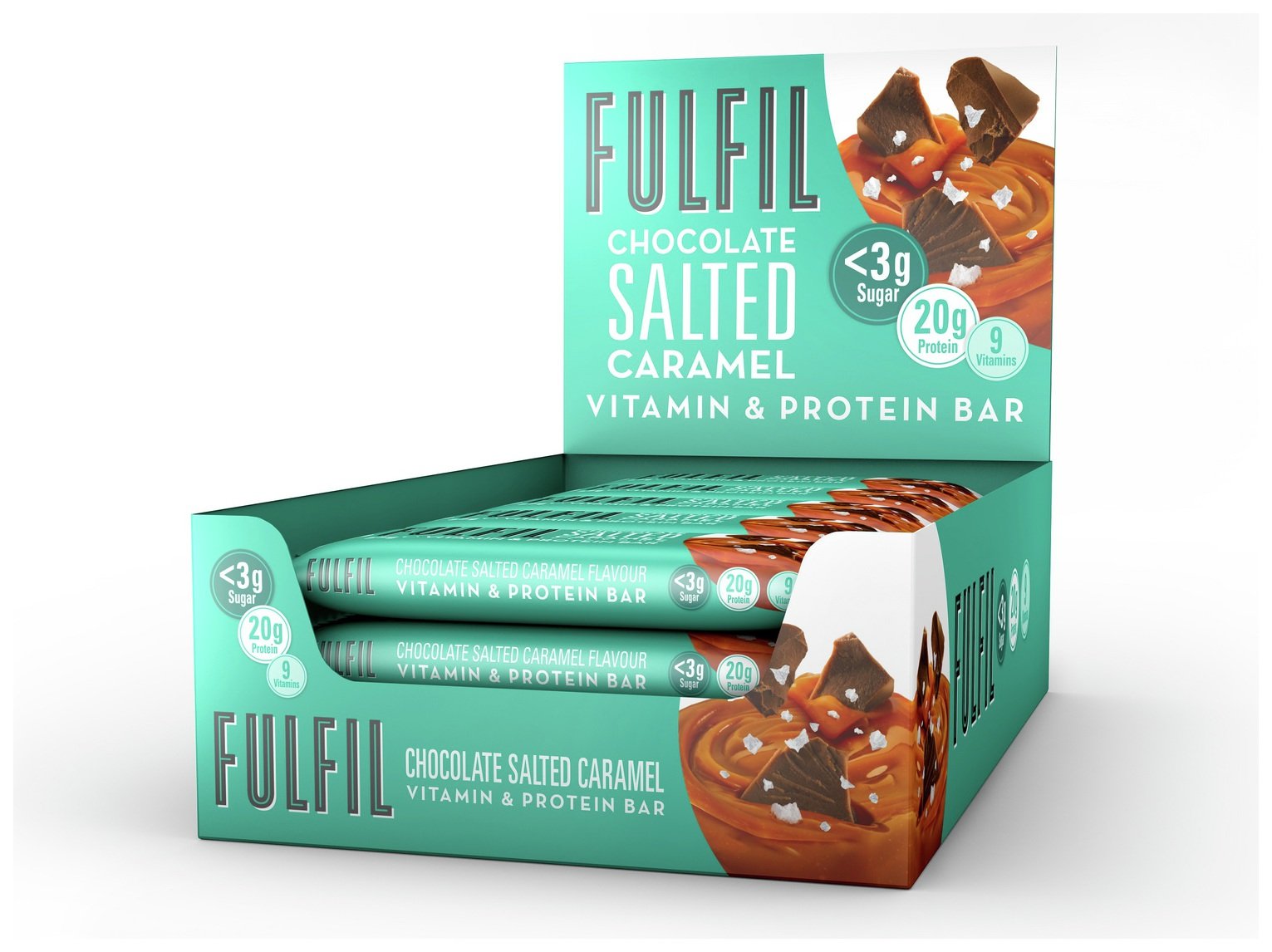 FULFIL Salted Caramel Vitamin and Protein Bars 15 x 55g