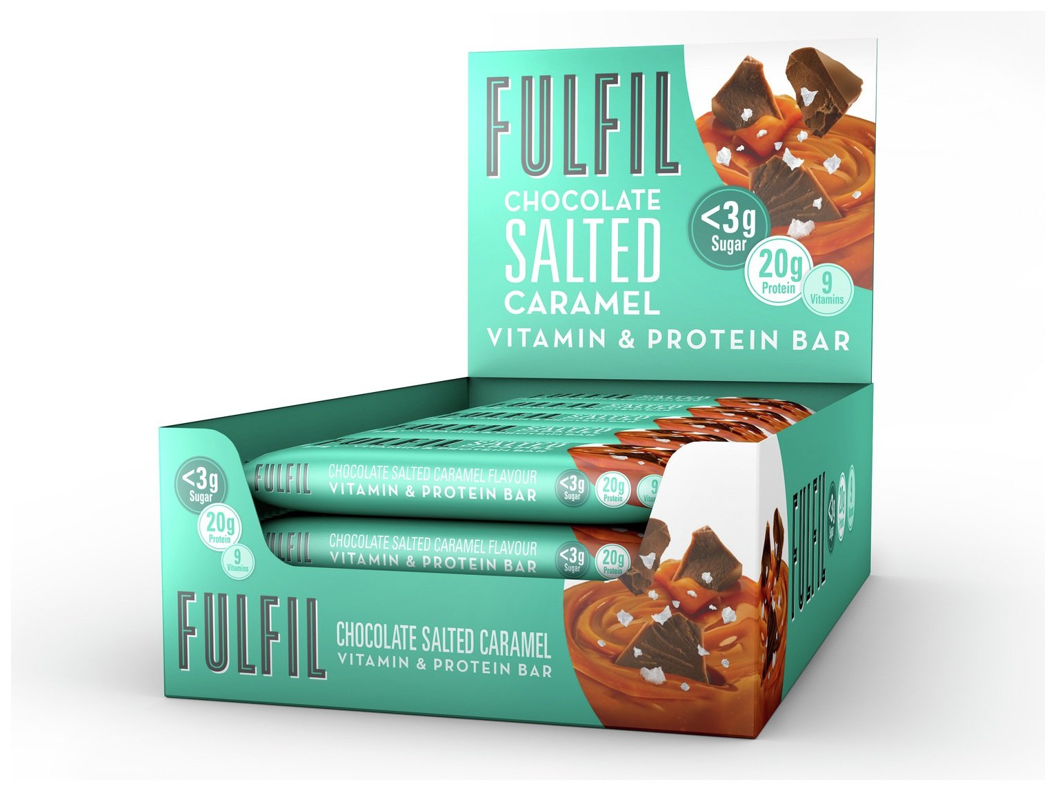 Fulfil Salted Caramel Protein and Vitamin Bars 15 x 55g Reviews