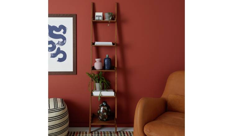 Walnut deals ladder shelf