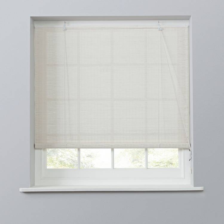 Habitat Bamboo White Roller Blind - 180cm 0