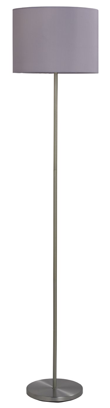 Argos Home Satin Stick Floor Lamp - Dove Grey