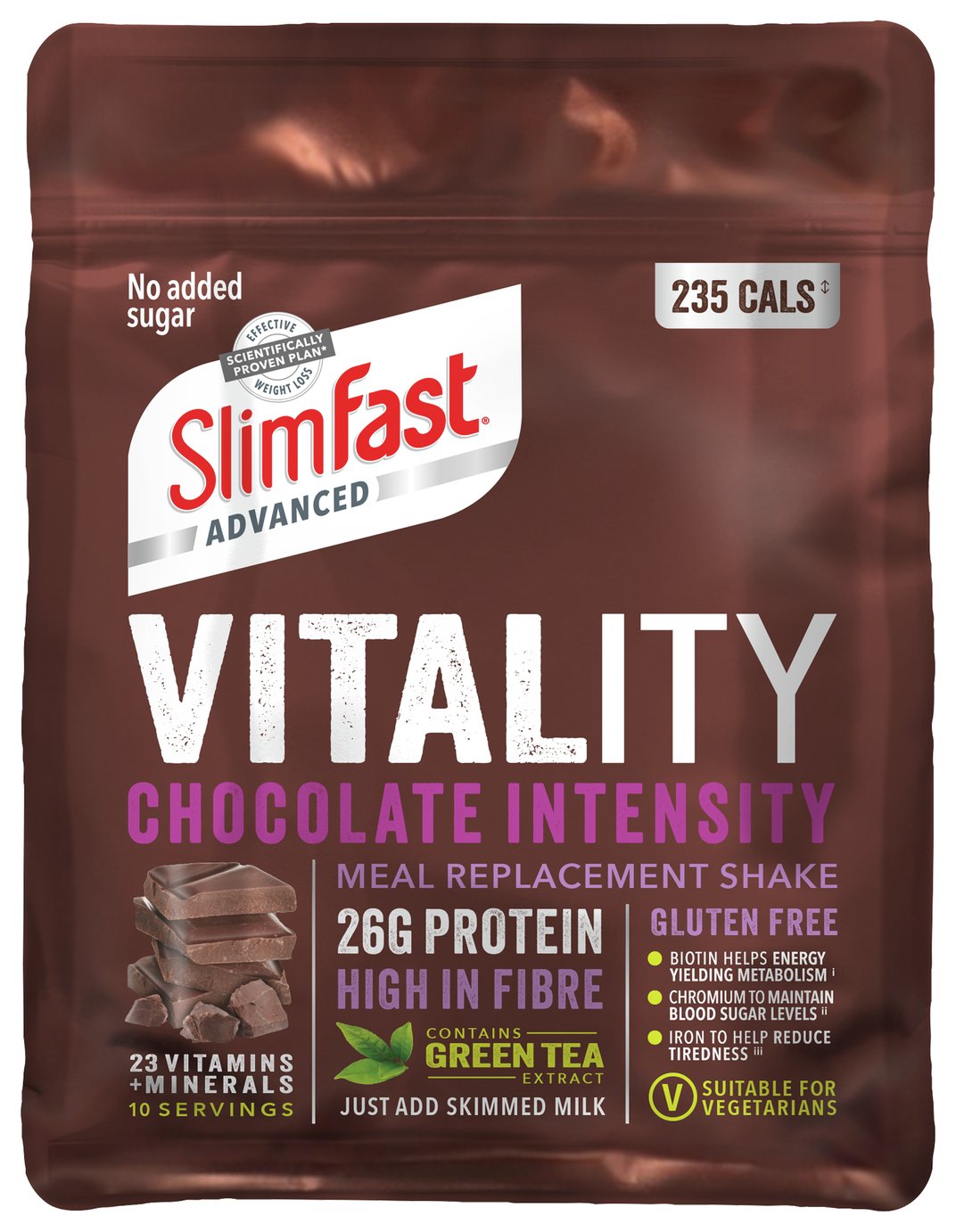 SlimFast Advanced Vitality Chocolate Intensity Shakes