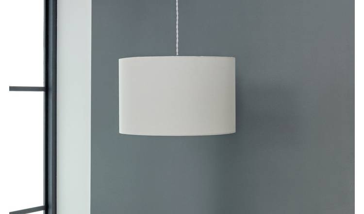 Extra large white hot sale drum lamp shade