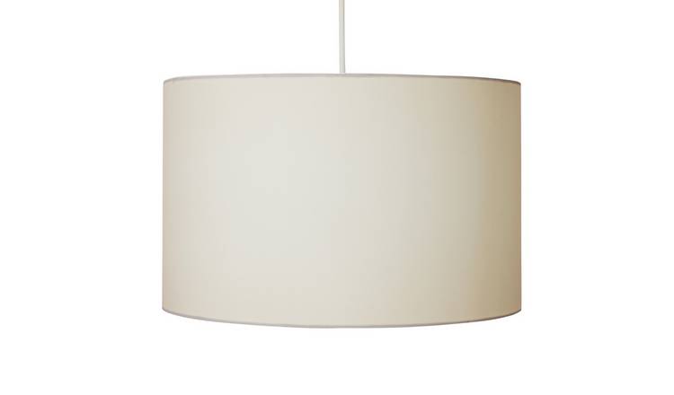 Argos Home Large Drum Shade Super White Lamp Shades - White Shade Ceiling Light