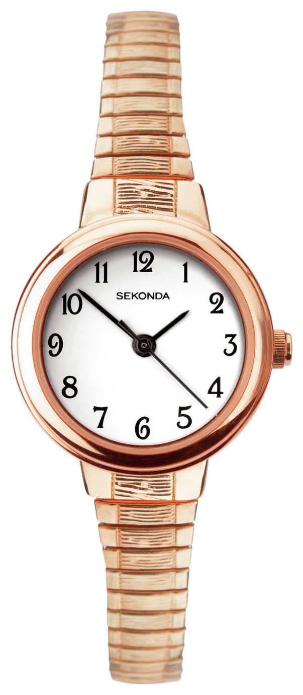 Sekonda White Dial Ladies Rose Gold Plated Strap Watch review