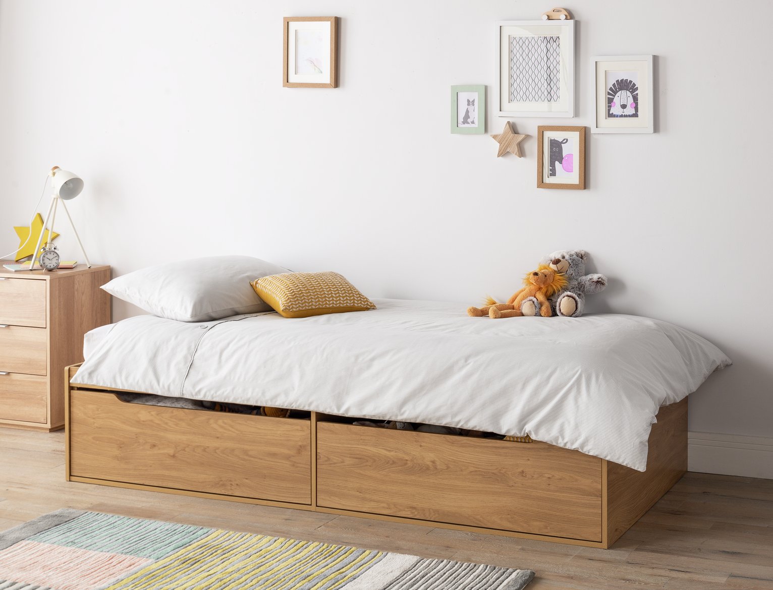 Argos Home Lloyd Oak Effect Cabin Bed & Kids Mattress