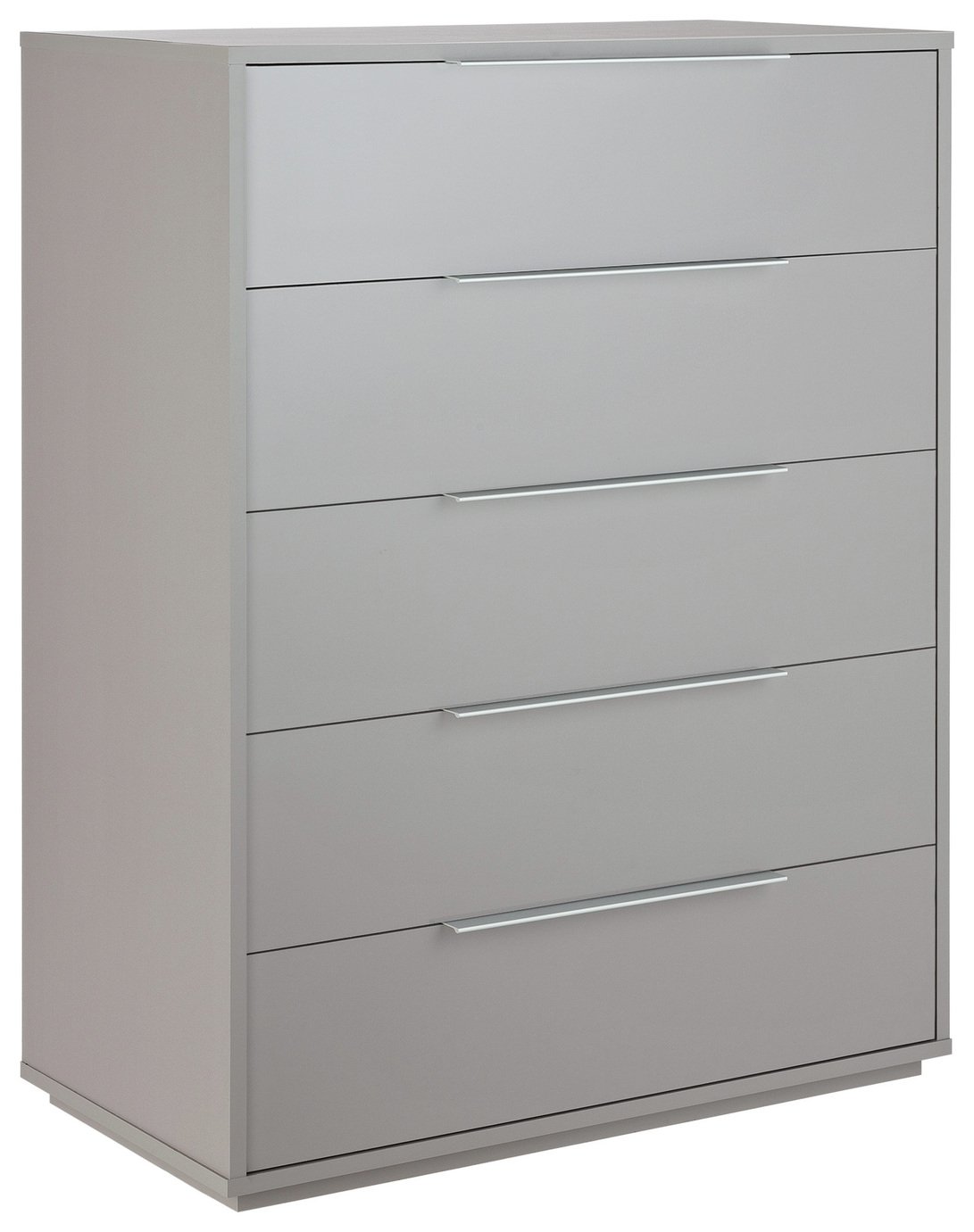 Argos Home Holsted Gloss 2 Bedsides & 5 Drawer Set - Grey