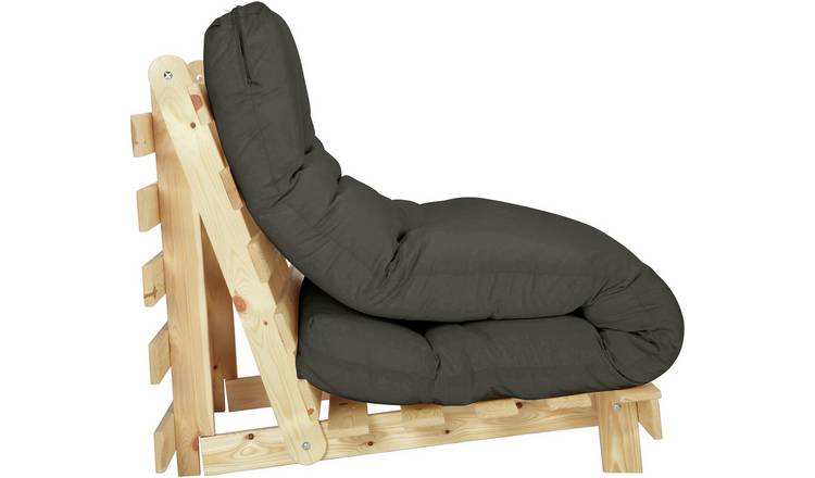 Argos Home Single Futon Sofa Bed with Mattress - Grey