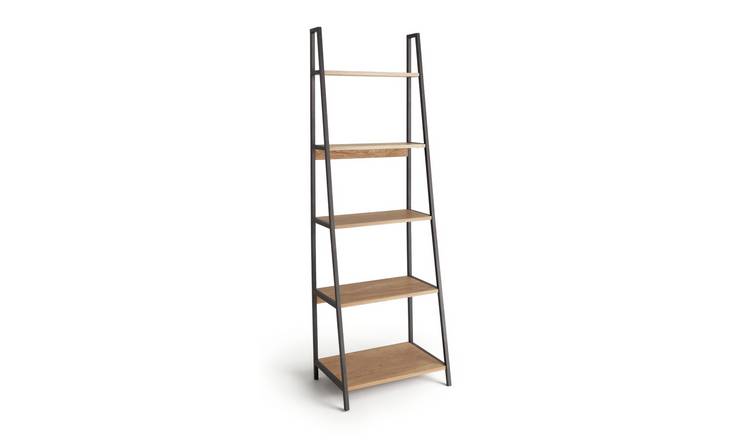 Vertical store ladder shelf