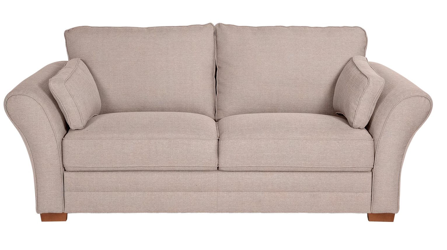 Argos Home New Thornton 3 Seater Fabric Sofa - Old Rose