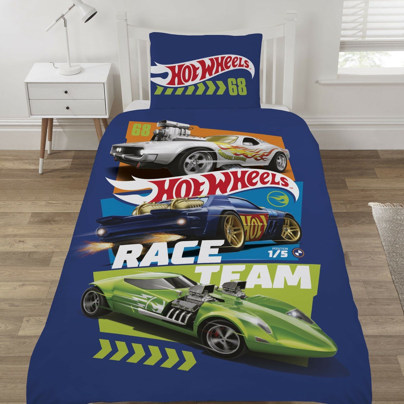 Hot Wheels Kids Blue Bedding Set review