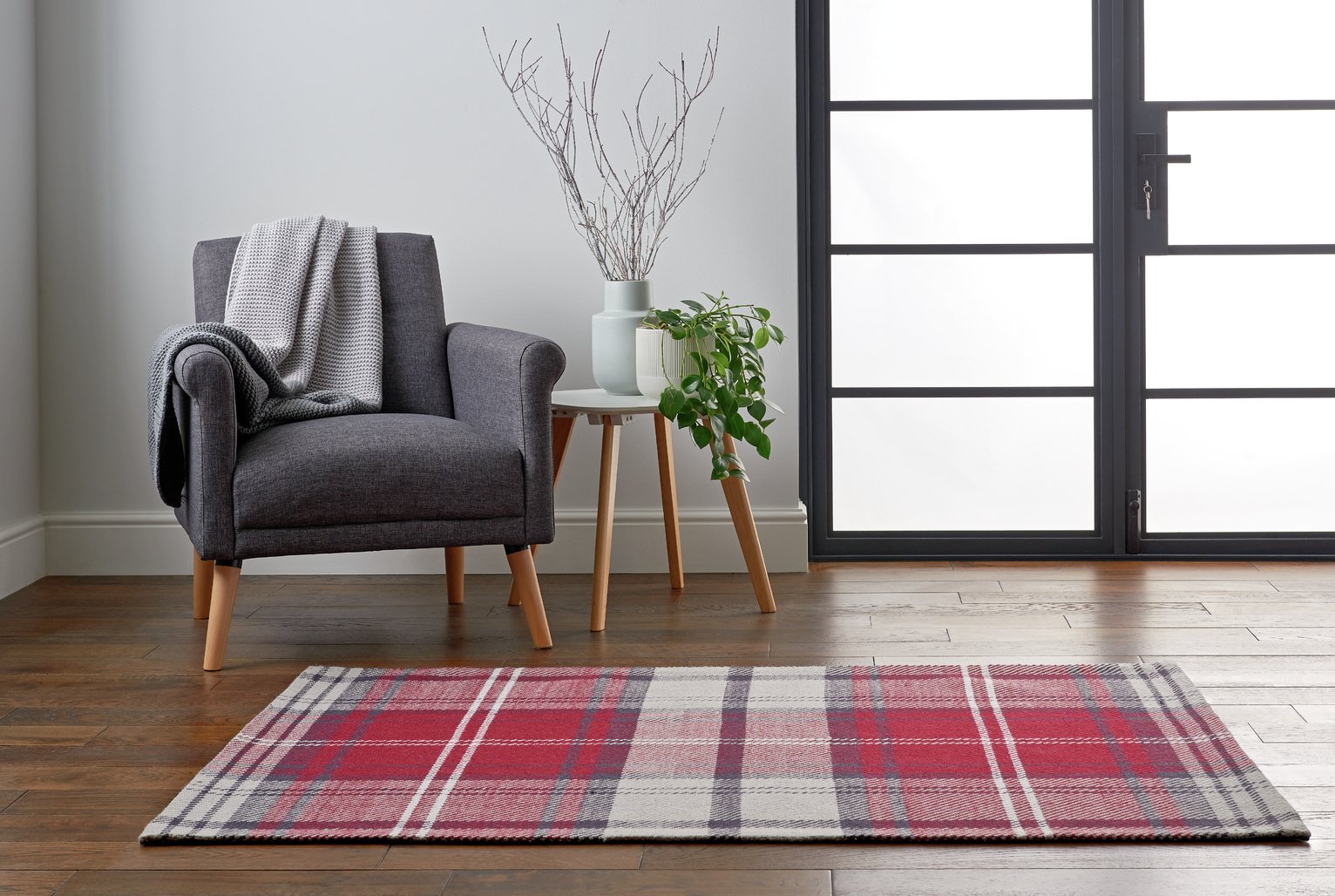 Argos Home Wool Check Rug Review