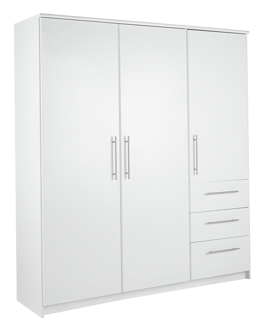 Argos Home Normandy 3 Dr 3 Drw Extra Large Wardrobe - White