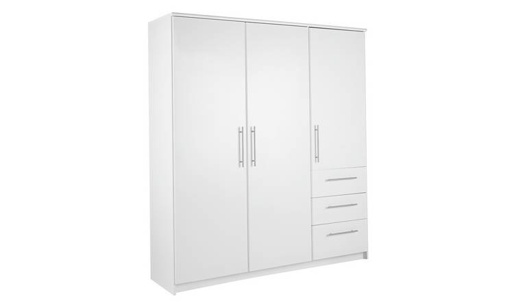 Large white store armoire