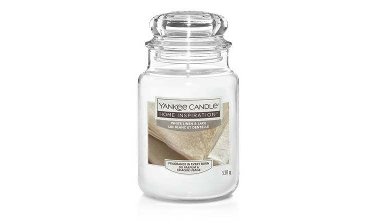 Buy Yankee Home Inspiration Large Jar Candle -White Linen & Lace