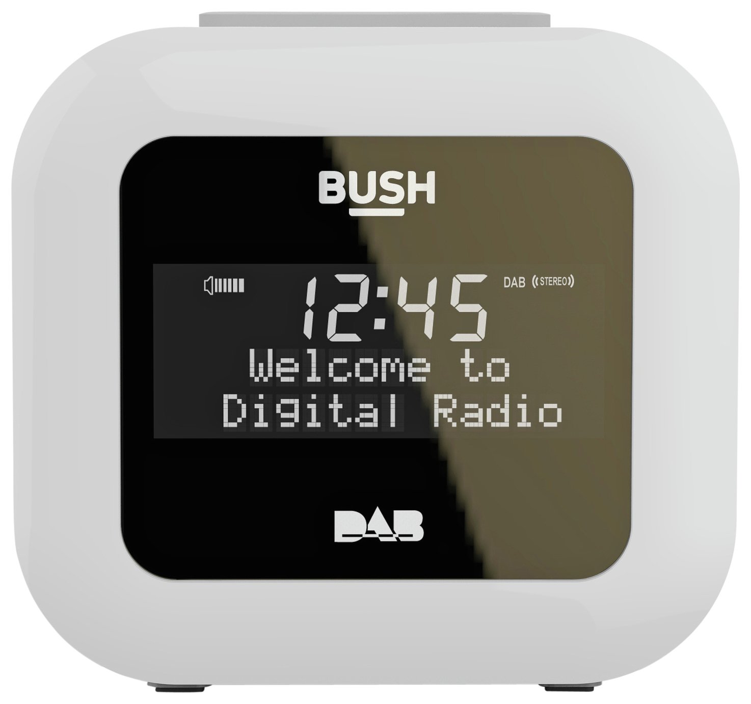 Bush USB DAB Clock Radio - White
