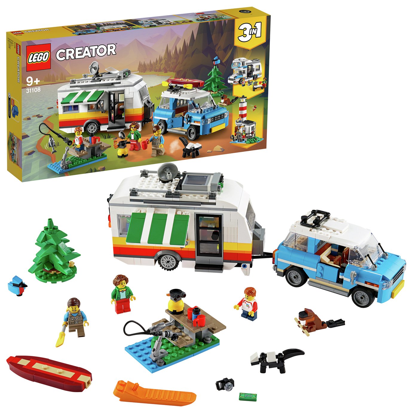 argos lego friends camper van