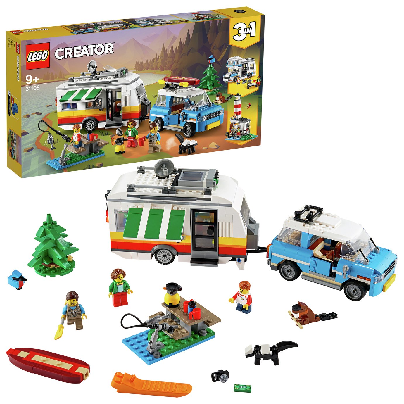 LEGO Creator 3in1 Caravan Family Holiday Car Toy Review