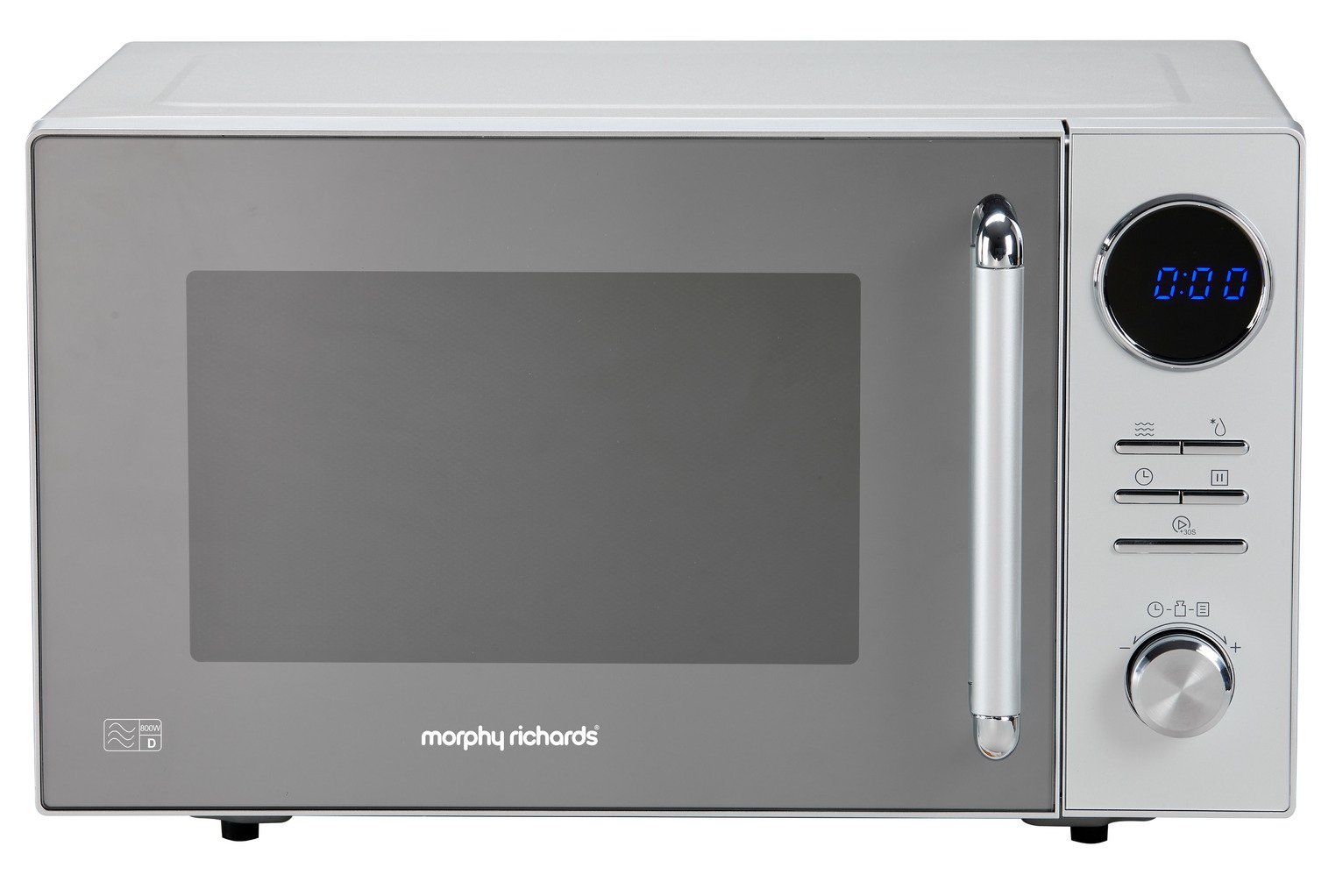 Morphy Richards 800W Standard Microwave - Silver