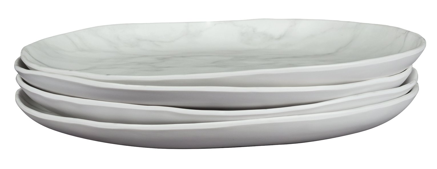 Argos Home Everyday Luxe Melamine Marble Dinner Plate Reviews