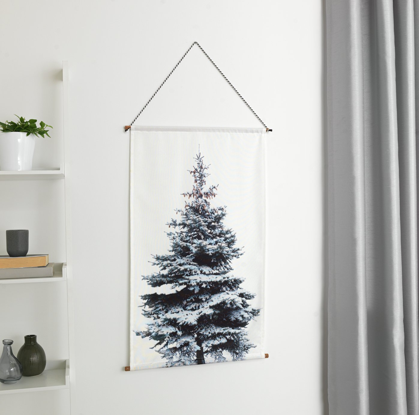 Argos Home Christmas Noir Tree Wall Hanging