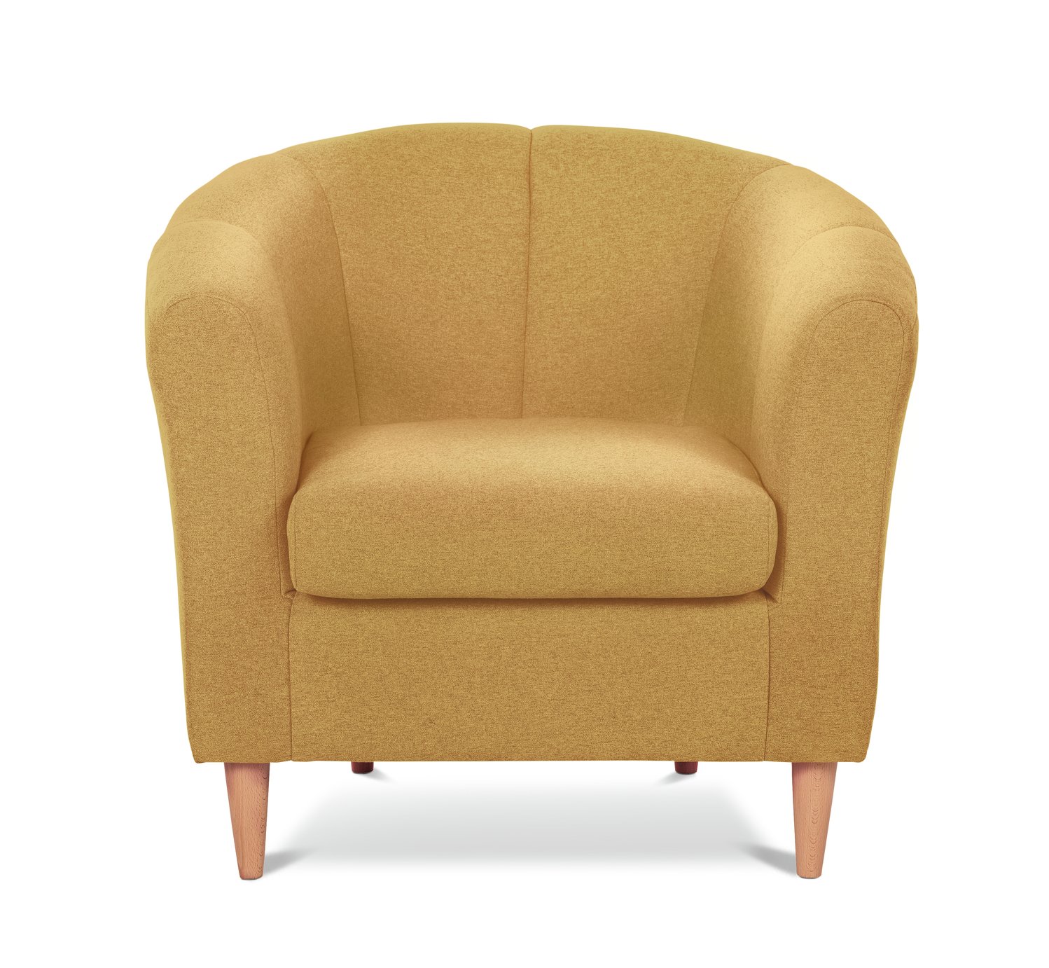 Habitat Ayres Fabric Tub Chair - Yellow