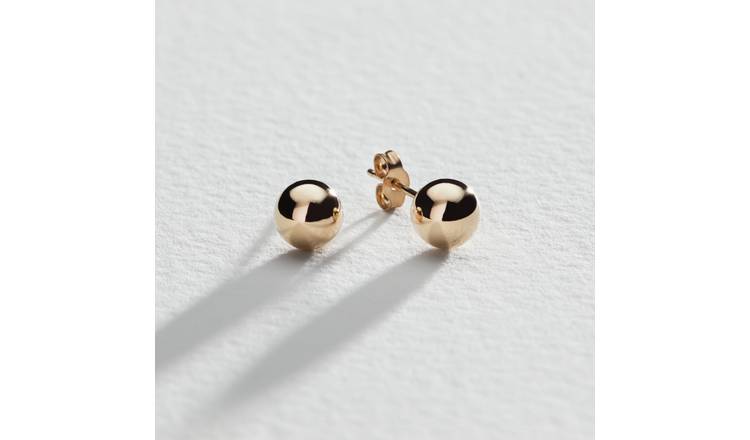 Argos white on sale gold studs