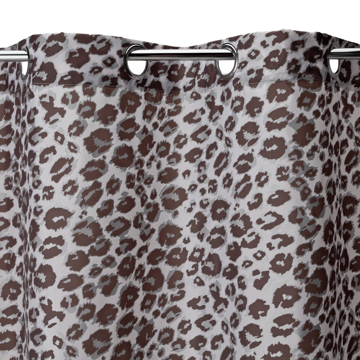 Argos Home Leopard Print Shower Curtain - Grey