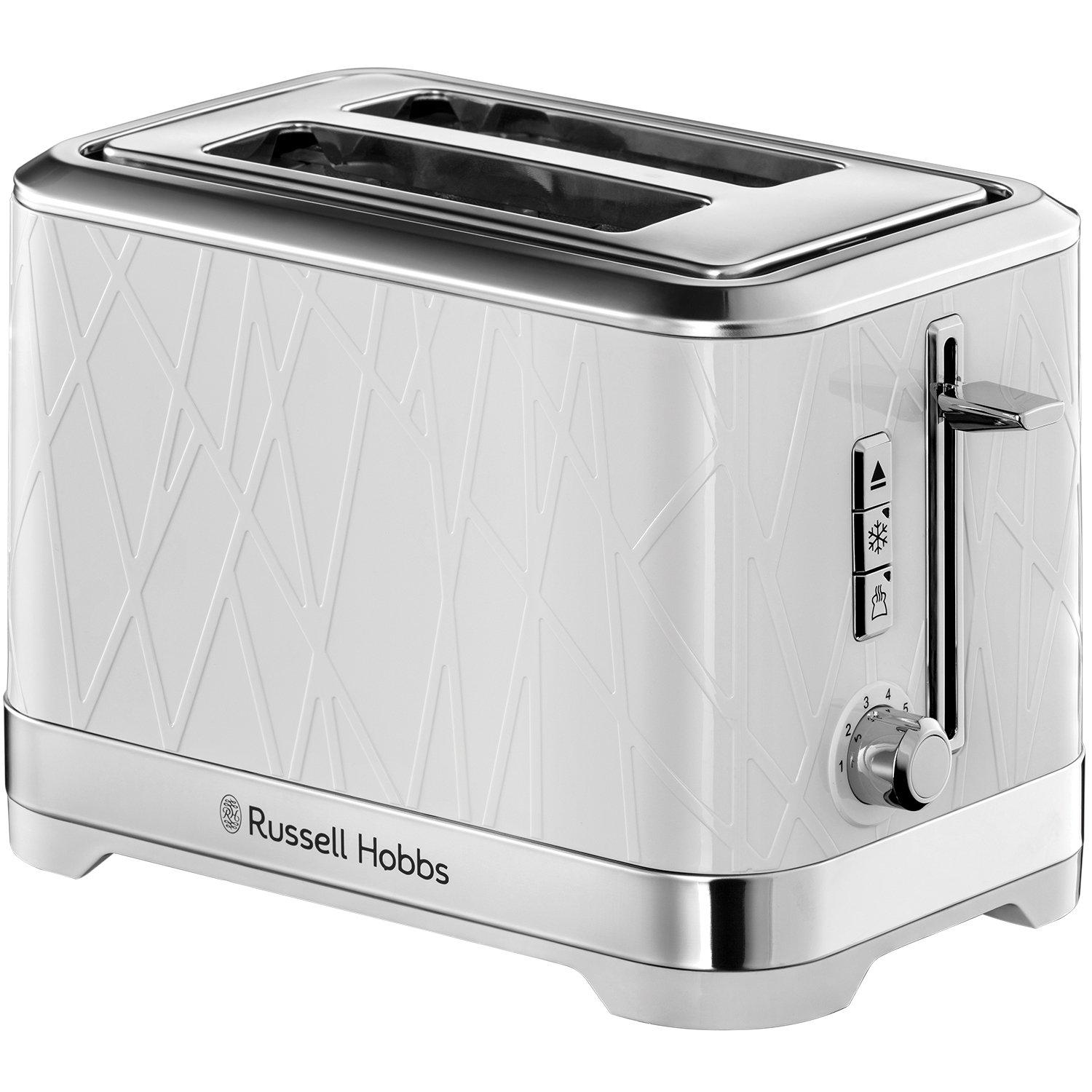 Russell Hobbs Structure 2 Slice White Plastic Toaster 28090
