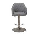 Buy Argos Home Ellington Quilted Faux Leather Bar Stool - Grey | Bar ...