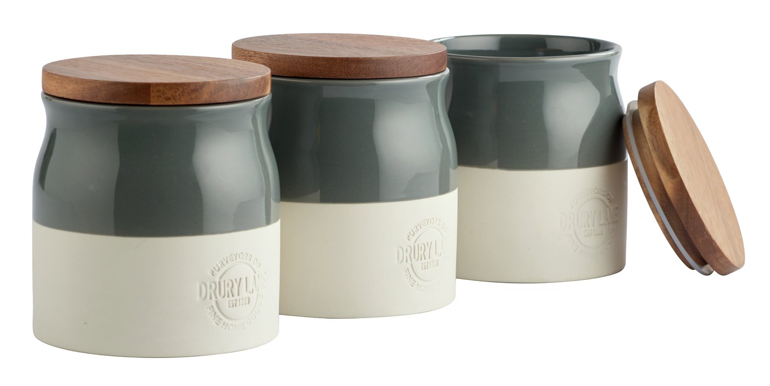 Argos Home Drury Lane Set of 3 Storage Canisters Reviews