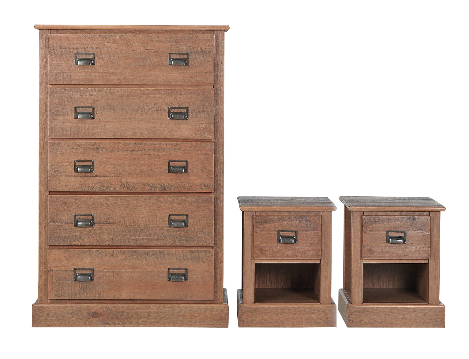 Argos Home Drury 2 Bedsides & 5 Drawer Chest Set - Pine