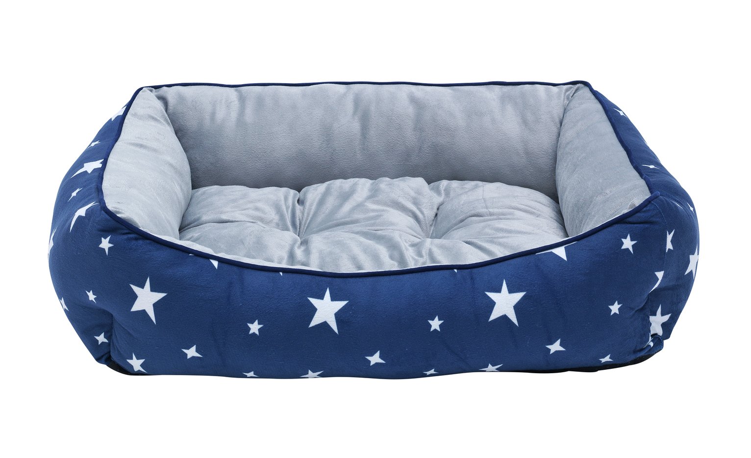 Star Box Blue and Grey Pet Bed - Large