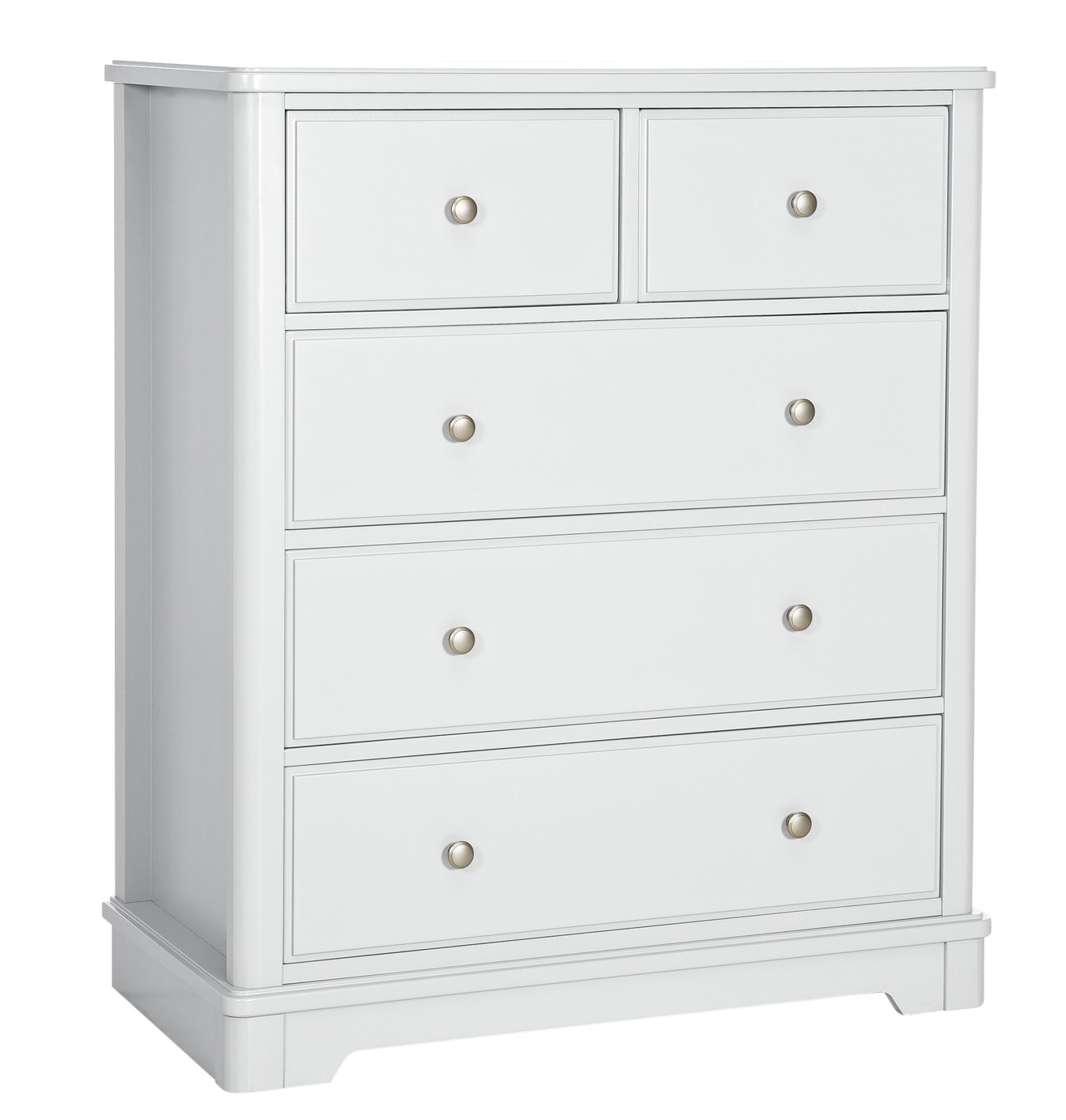 Argos Home Ashbourne 3+2 Drw Chest of Drawers - Soft White